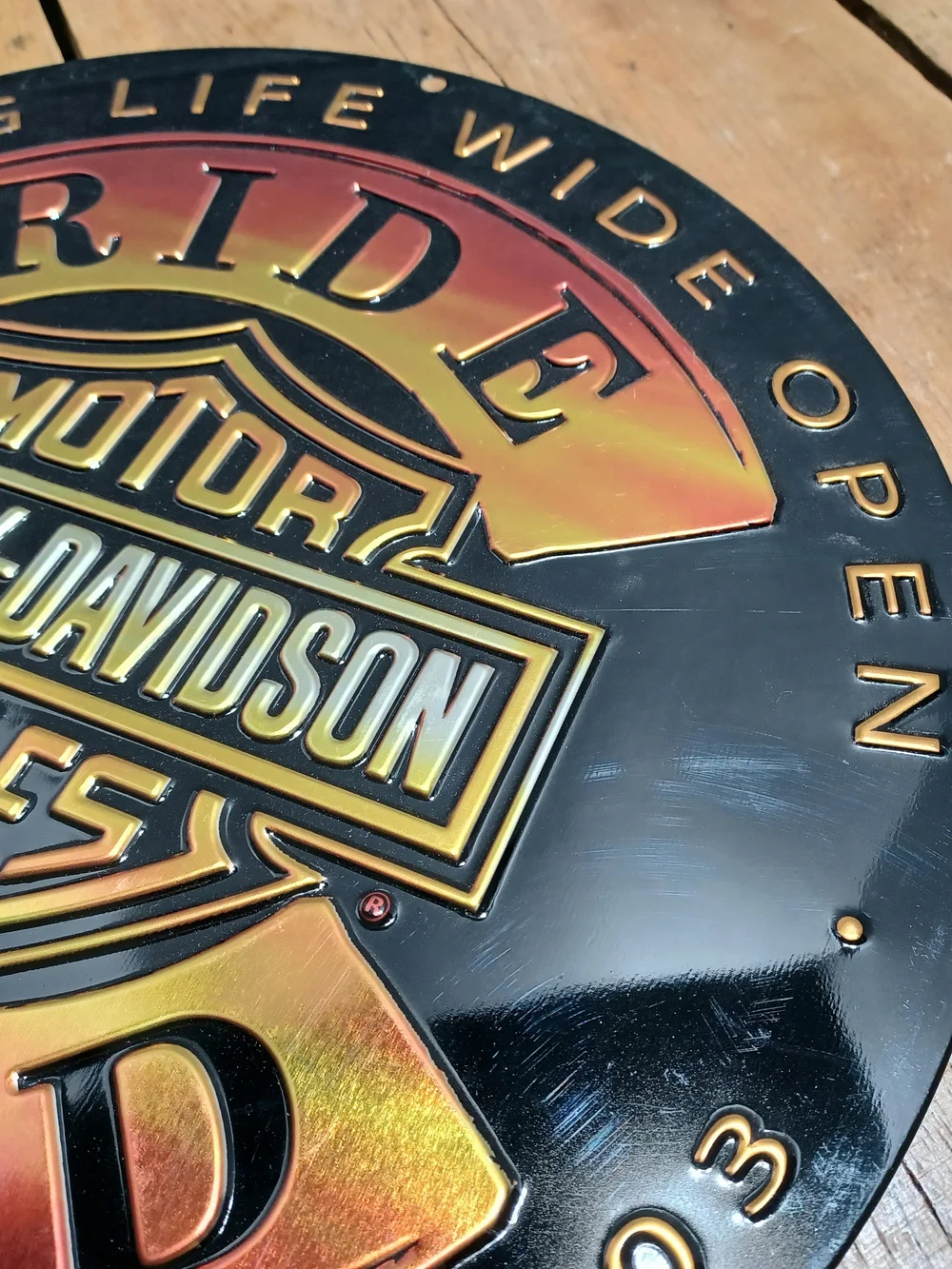 Harley-Davidson Ride Hard Motorcycle Sign 14